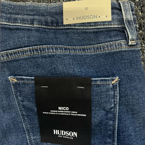 HUDSON Womens Nico Mid-Rise Skinny Leg Ankle Jean Size: 32