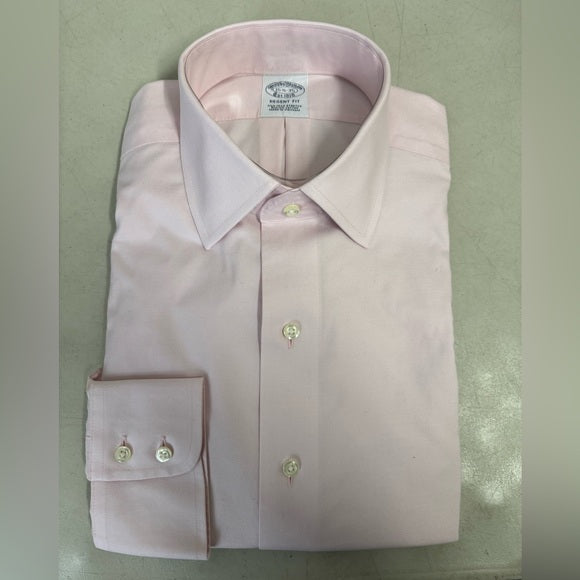 NWT Brooks Brothers Mens Regent Fit Cotton Pocket Dress Shirt Size 15.5-35