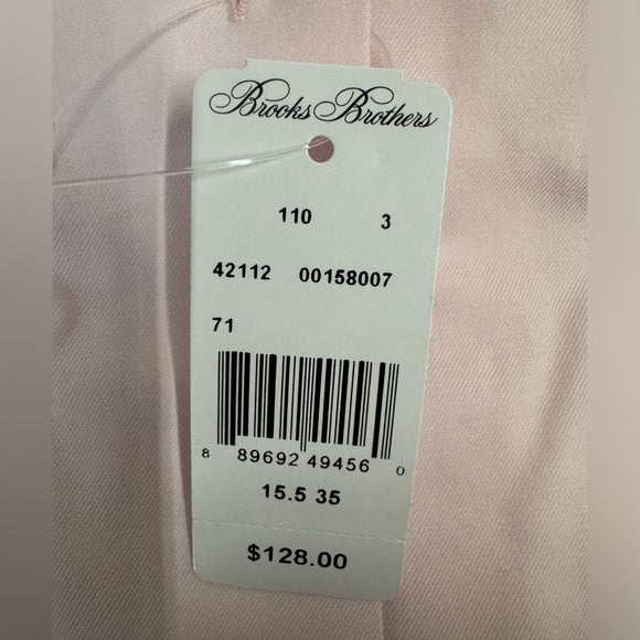 NWT Brooks Brothers Mens Regent Fit Cotton Pocket Dress Shirt Size 15.5-35