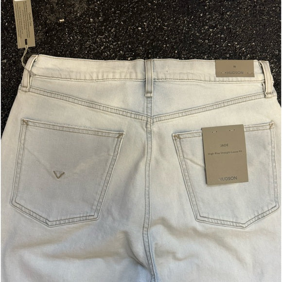 HUDSON Womens Jade High Rise Straight Loose Fit Jeans Size 31