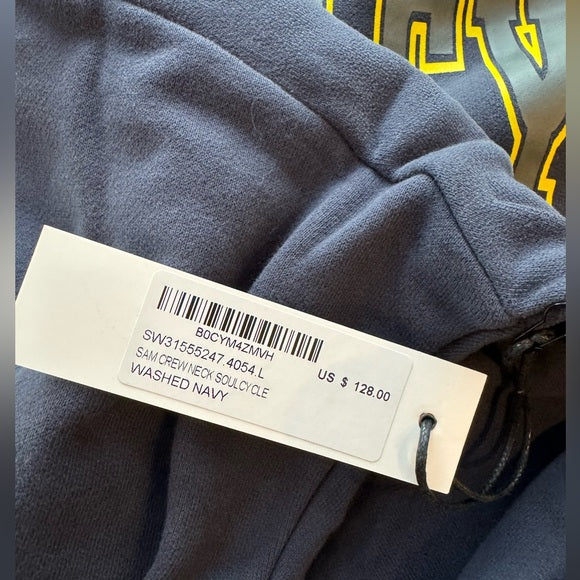 Soul By SoulCycle Unisex Sam Classic Crew Neck Sweatshirt Size L