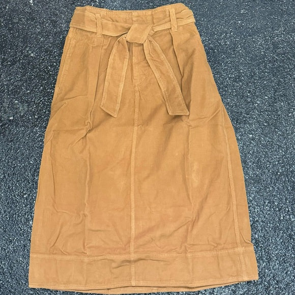 VELVET BY GRAHAM & SPENCER Women's Kennedy Cotton Corduroy Skirt, Clove Size: 6