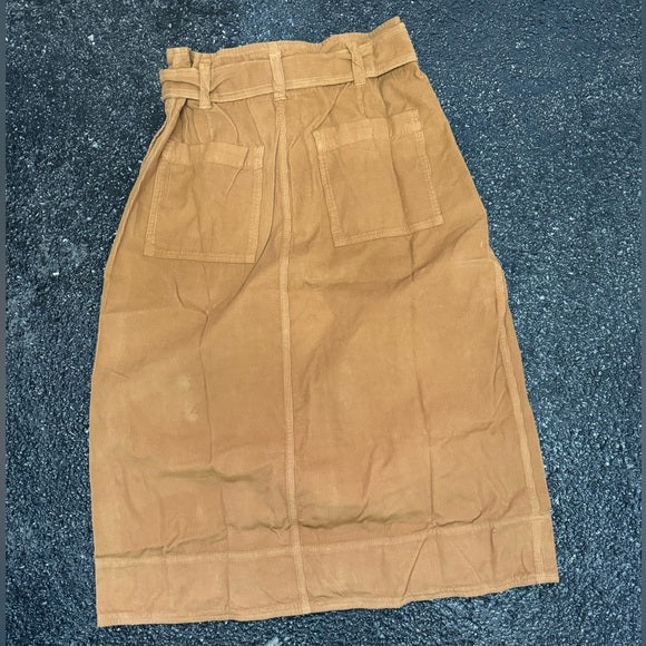 VELVET BY GRAHAM & SPENCER Women's Kennedy Cotton Corduroy Skirt, Clove Size: 6