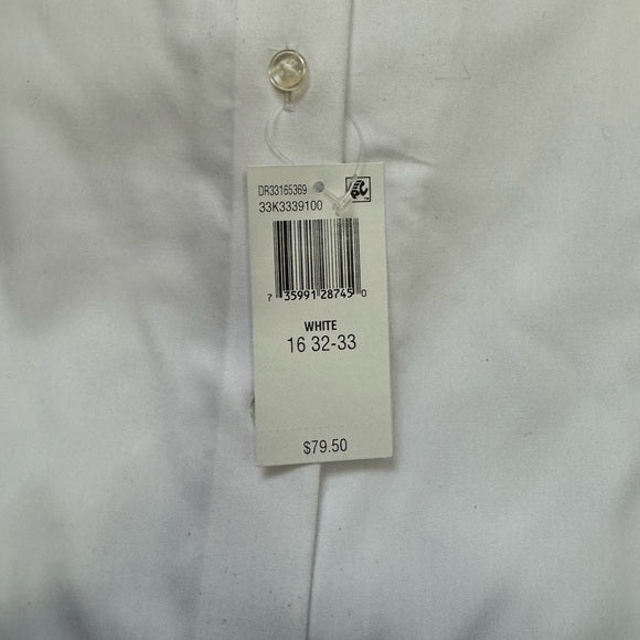 Share Calvin Klein Men's Dress Shirt Regular Fit Non Iron Herringbone size: L