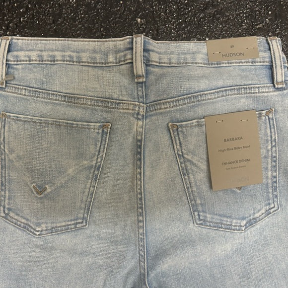 NWT HUDSON Women's Barbara High Rise Baby Boot Jean Size 30
