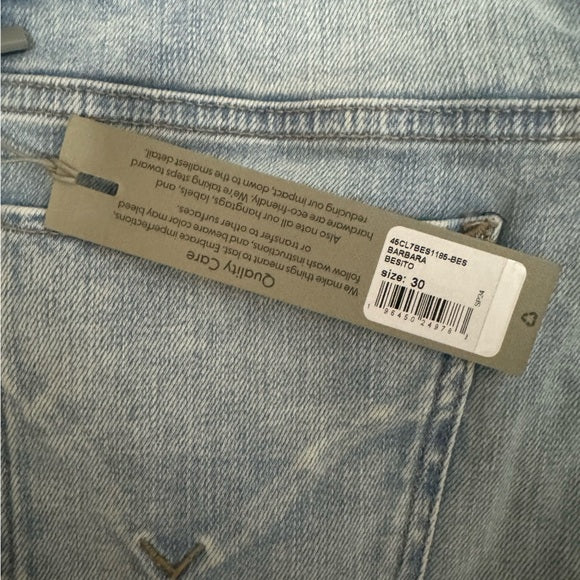 NWT HUDSON Women's Barbara High Rise Baby Boot Jean Size 30