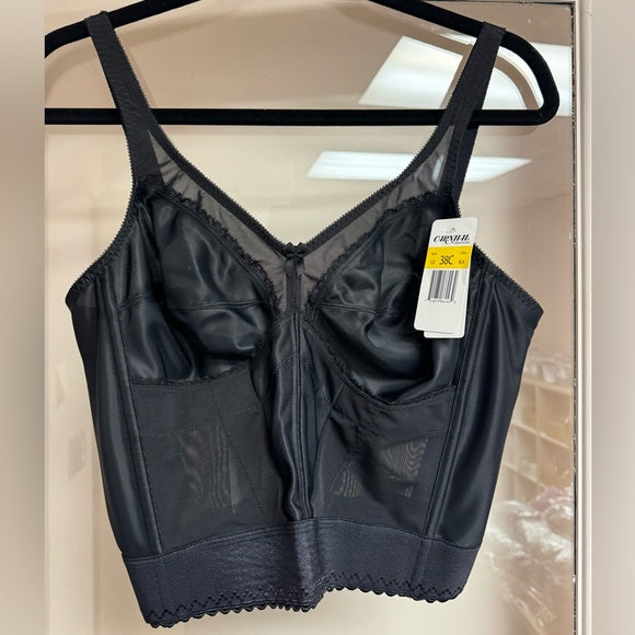 New w/ Tags Carnival Women's Longline Camisole Black Size 38C