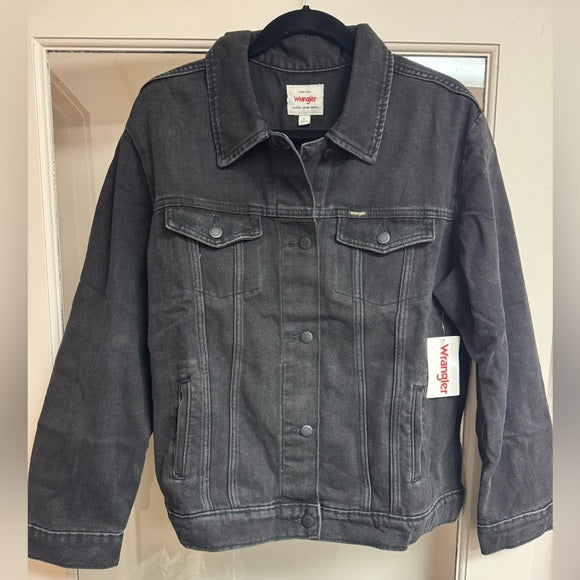 New w/ Tags Wrangler Women's Relaxed Fit Memory Maker Jean Jacket Size L