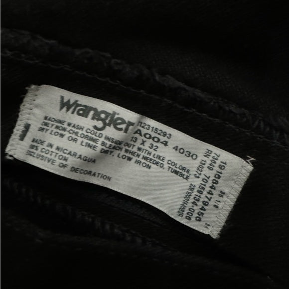New w/ Tags Women's Wrangler Cowboy Cut Slim Fit Jean Black 13 x 32
