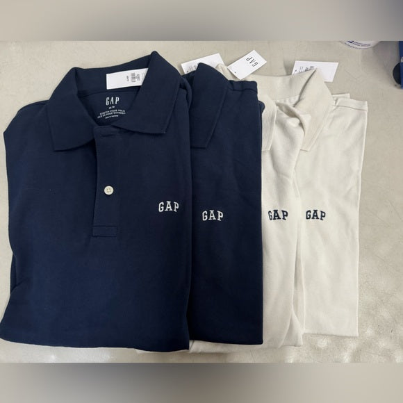 New w/ Tags 4-Pack Gap Men's Logo Pique Polo Navy/White Size XS TP