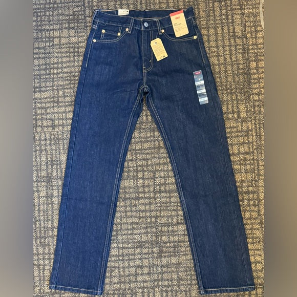 New w/ Tags Levi's Men's 505 Regular Fit Dark wash Jeans Size 30x32