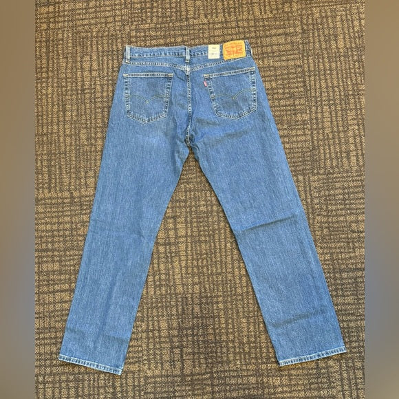 New w/ Tags Levi's Men's 505 Regular Fit Jean Dark Stonewash 36W x 34L