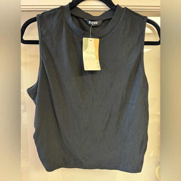 New w/ Tags BTFBM Women's Cropped Sleeveless Tank Top/Wide Leg Pants Size XL