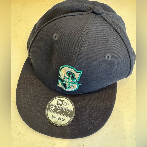 New w/ Tags New Era 9Fifty MLB Seattle Mariners Basic Navy Snapback Hat OS