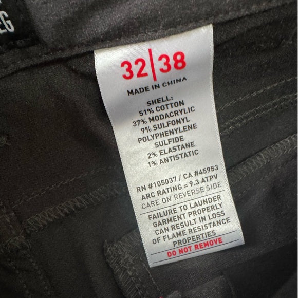 New w/ Tags ARIAT Mens FR M7 Slim Duralight Stretch Ripstop Straight Pant 32x38