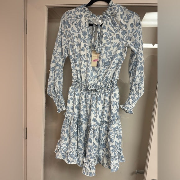 New w/ Tags Dokotoo Women's Floral Summer Dress with Drawstrings Size S