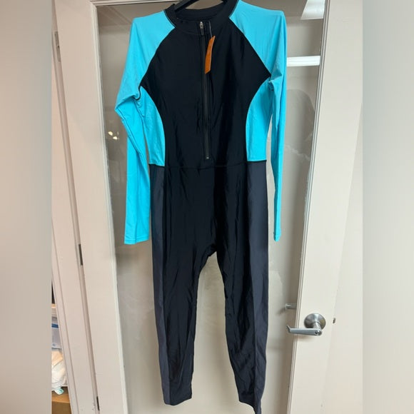 New w/ Tags Alltoke Womens Full Body Rash Guard One Piece Swimsuit Size XL
