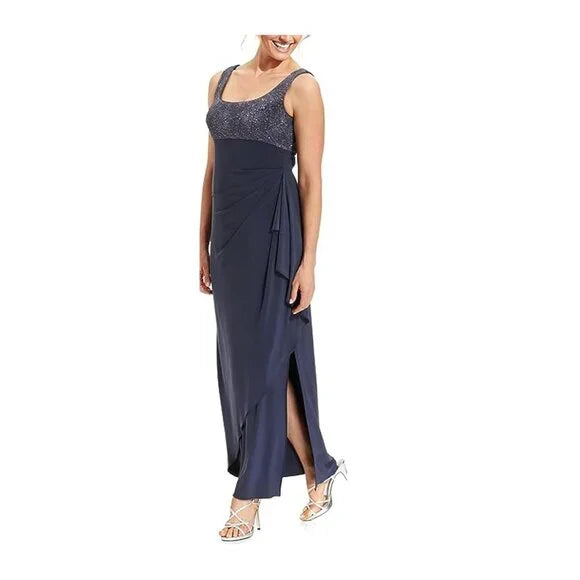 Alex Evenings Women's Empire Waist Bolero Jacket Dress - Size 12