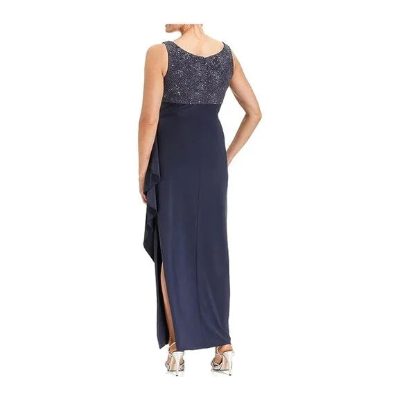 Alex Evenings Women's Empire Waist Bolero Jacket Dress - Size 12