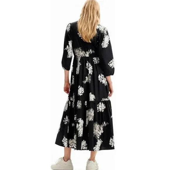 New with Tags, Desigual Women's Woman Woven Dress 3/4 Sleeve, Small