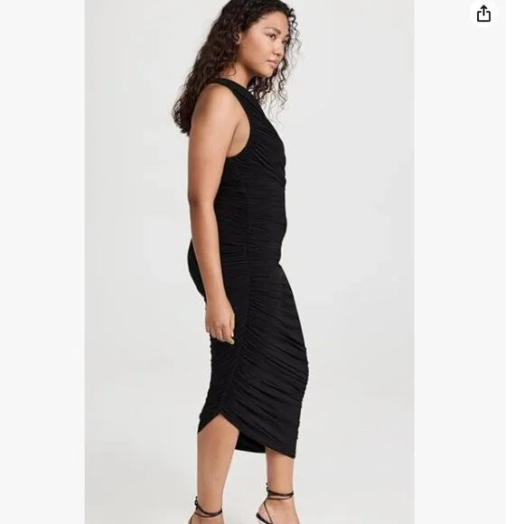 NWT, Norma Kamali Women's Diana Gown, Black, L