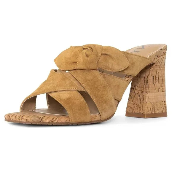 NYDJ Women's Loreri Suede Flared Block Heel New w/ Box Size 8.5