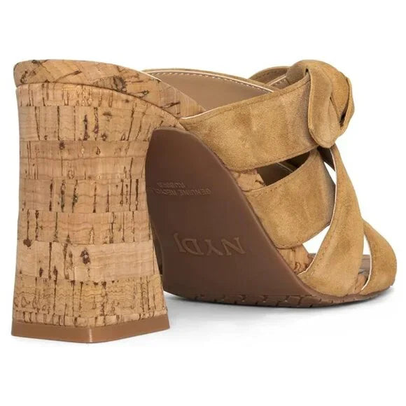 NYDJ Women's Loreri Suede Flared Block Heel New w/ Box Size 8.5