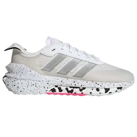 NIB, Adidas Unisex Avryn Sneaker, White/White/Lucid Pink, 12.5 US Men