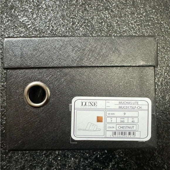 LUXE Women's Muchas Lite Slipper New w/ Box Chestnut Size 9