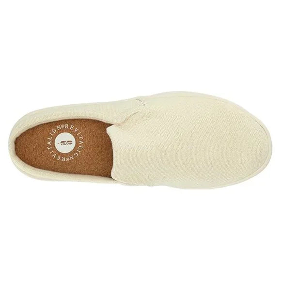 REVITALIGN Women's Sparrow Sneaker - White/Gold Size 6.5 B