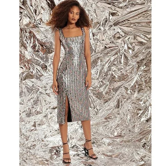 Donna Morgan Women's Sequin Midi Dress, US 6