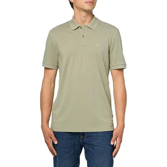 BOSS Men's Regular Fit Polo Shirt Celery Size XL