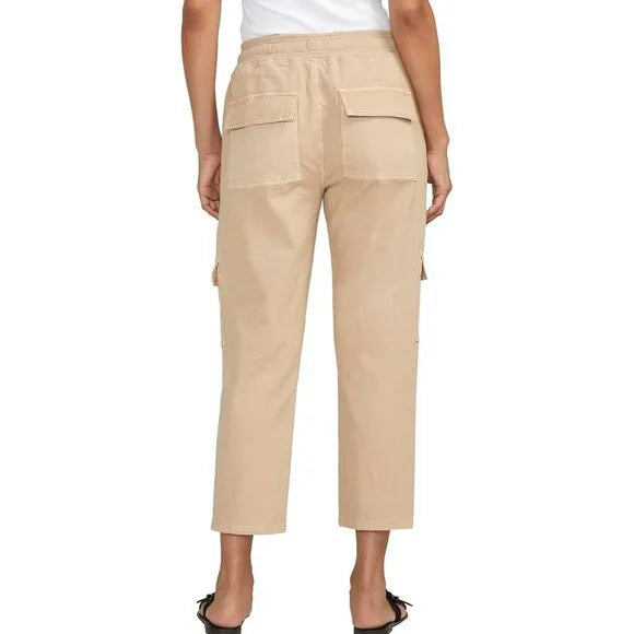 Jag Jeans Women's Textured Cargo Cropped Pants Size 2