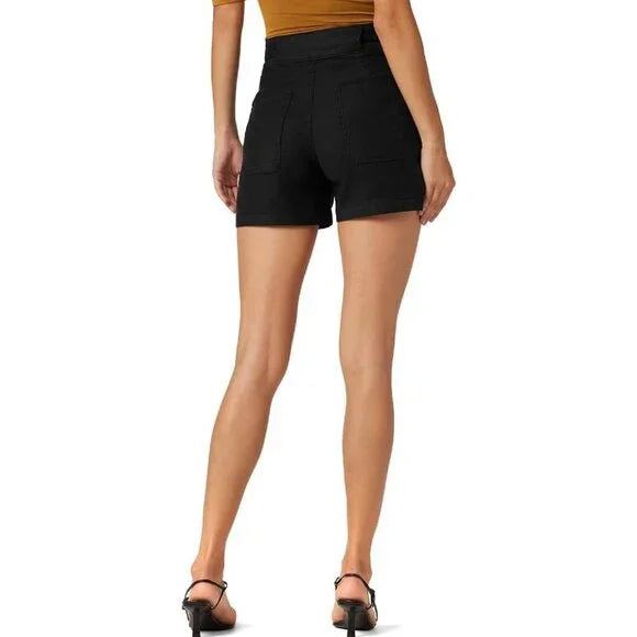 HUDSON Women's Tie Waist Short Black Beauty Size 25
