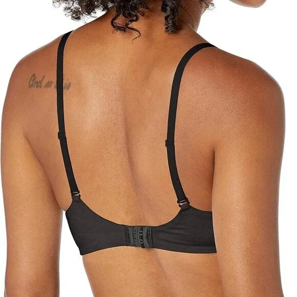 New w/ Tags Calvin Klein Push-up Plunge Bra Convertible Straps, Black, QP14280, Size 34C