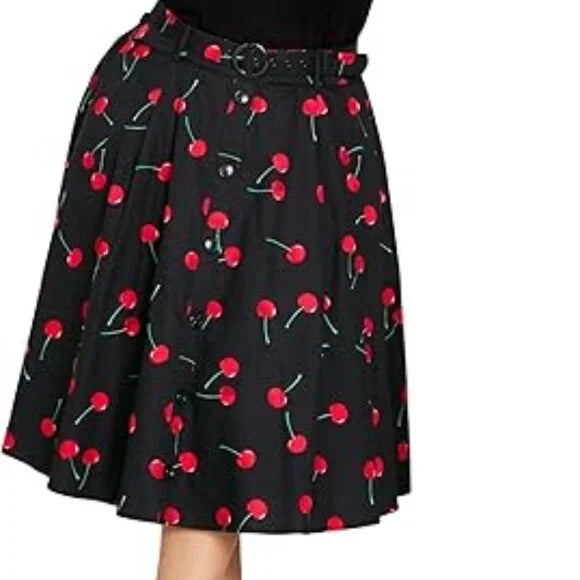 New w/ Tags City Chic Cherry Print Siena Skirt Size XXL