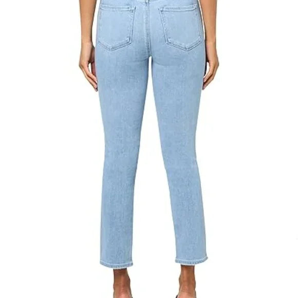 New w/ Tags PAIGE Womens Gemma Crop Light Wash Size 33