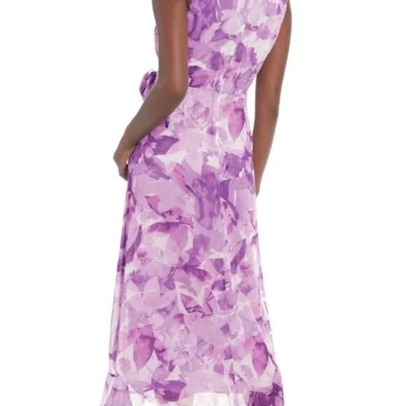 NWT London Times Rosie Dress Stained Glass Flower Size 16W