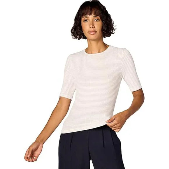 New w/ Tags Vince Women's Striped Elbow Sleeve Crew Size S