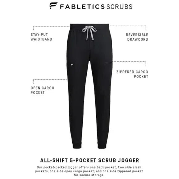 New Fabletics Men's All-Shift Scrub Jogger Size S