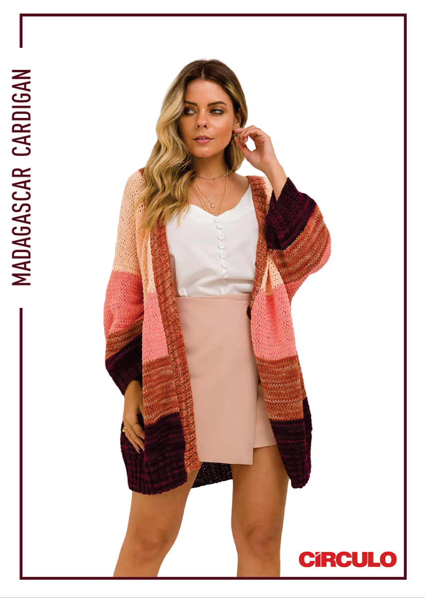 A Circulo Duna Pattern - Madagascar Cardigan (PDF) - FREE PATTERN LINK IN DESCRIPTION