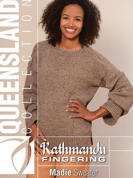 A Queensland Kathmandu Fingering Pattern - Madie Sweater (PDF)