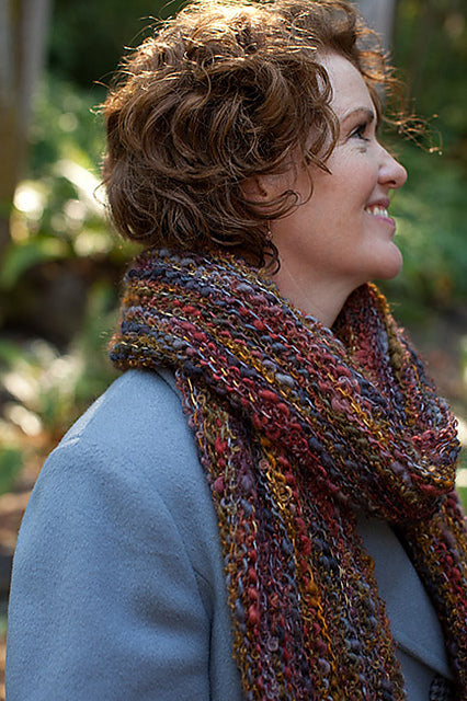 A Churchmouse Yarns and Teas Pattern - Magic Three-Yarn Scarf & Wrap (PDF)