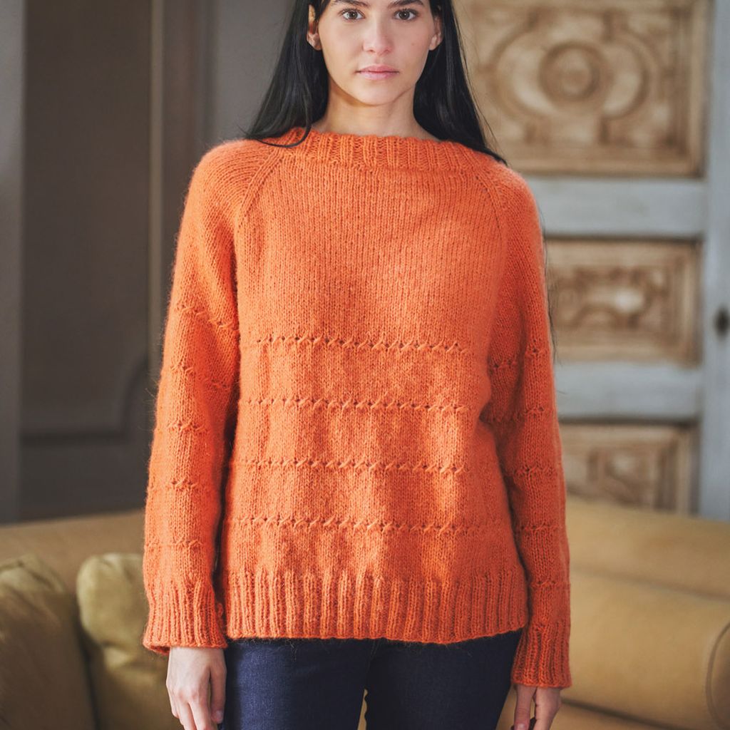 A FREE Laines du Nord Pattern - SWEATER WITH SLITS (PDF) (Link in description)