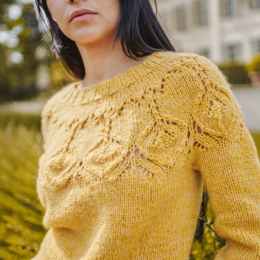 A FREE Laines du Nord Pattern - FANTASY SWEATER (PDF) (Link in description)