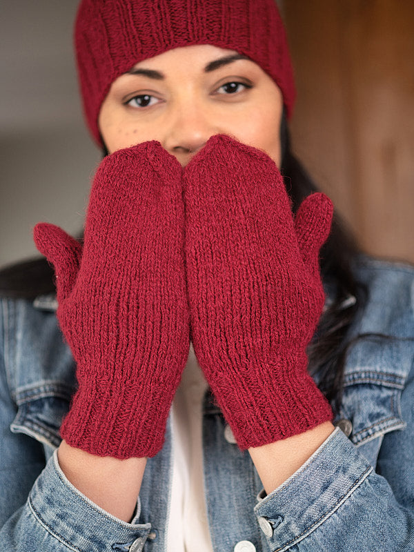 A Berroco Talara Pattern - Maitake Hat & Mitts (PDF)