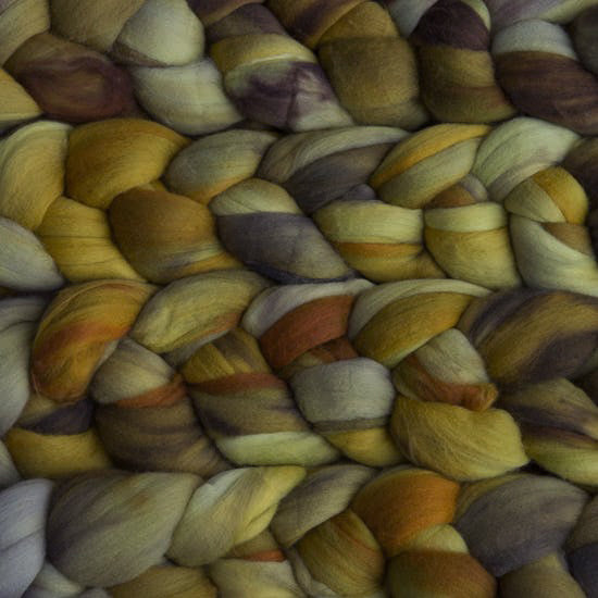 malabrigo nube mostaza roving on sale at Little Knits