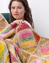 A Noro Malvinas & Viola Pattern - Pastel Tiles Blanket (PDF)