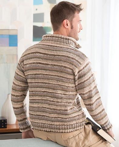 Noro Nishiki Pattern - Man's Henley Pullover (PDF)