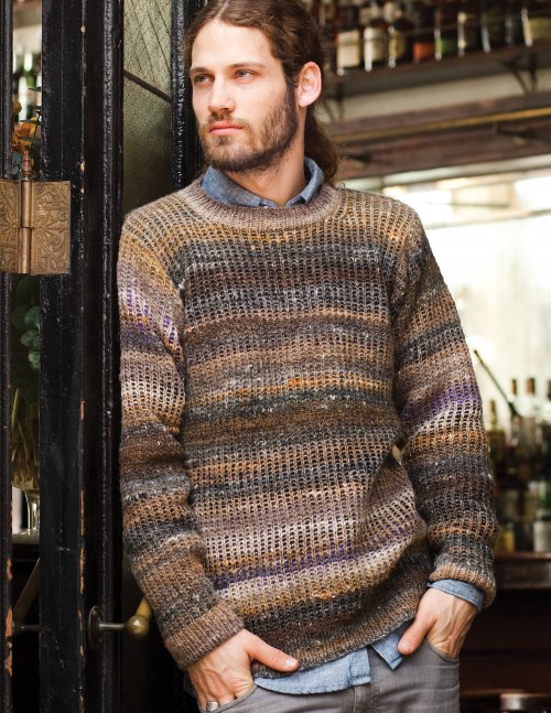 A Noro Kureyon Pattern - Man's Ribbed Sweater (PDF)